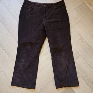 Brown corduroy cotton pants